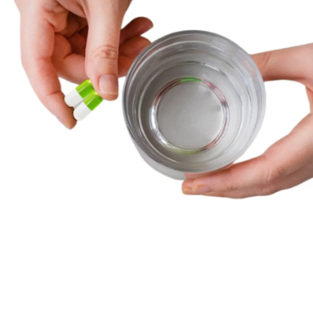 Schritt 1: Kapsel nehmen